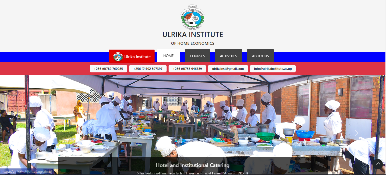 Ulrika Institute of Home Economics Website